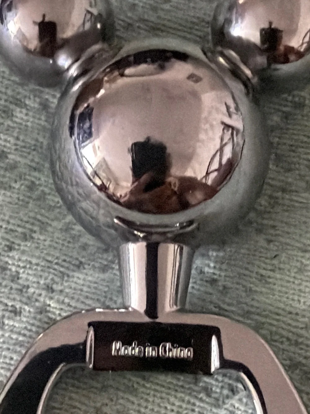 Disney Silver Mickey Head Bottle Opener - Polished Metallic